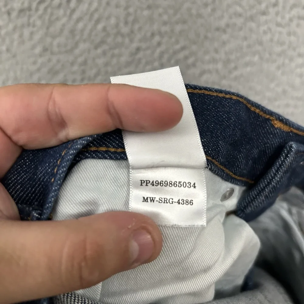 Everlane Jeans Mens 30x30‎ Blue Denim The Selvedge Slim Fit Organic Cotton Dark